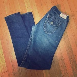 True religion low rise skinny jeans